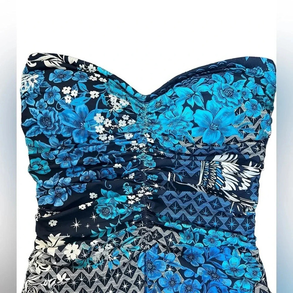 Johnny Was NWOT Ruched Sweatheart One Piece Size XS - Picture 4 of 7